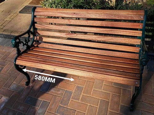 Rounded Sapele Hardwood Bench Slat - Lengths under 600mm