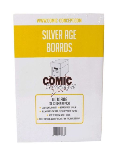 Comic Concept Backing Boards | Silver Age Comic Size | 5 - 100 Backing Boards — image 1