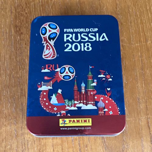 Panini FIFA World Cup Russia 2018 Collector’s Metal Tin Empty Item Code 003497
