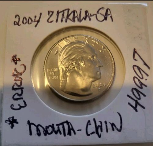 2024-P ZITKALA  UNCIRCULATED ERROR SMOKING PIPE/DOUBLE CHIN/DOUBLING NICE!!! — image 3