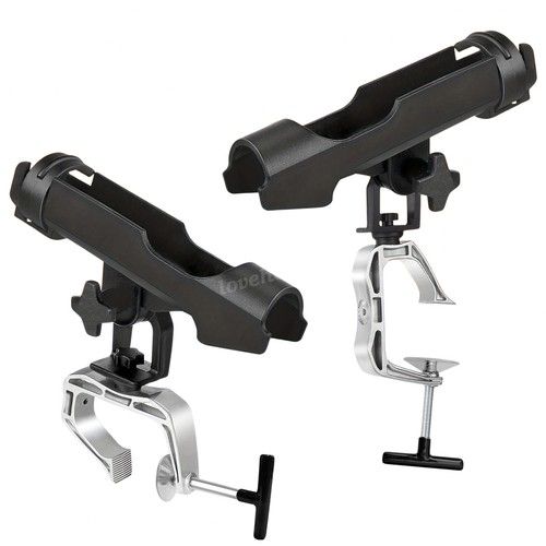 2 Pack Fishing Rod Holder w/ Combo Mount 360° Adjustable for Kayak Canoe Boat