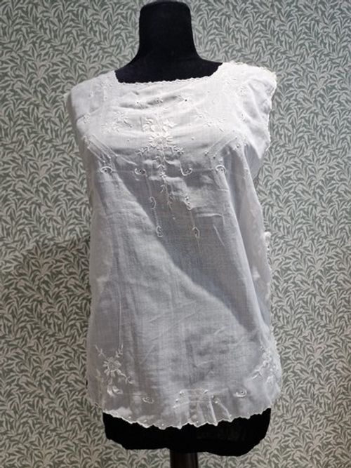 Antique blouse 1910 ladies lingerie tabard hand embroidery Vintage Edwardian