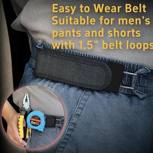 2PCS Metal Hook Elastic Belt Unisex Buckle-less Invisible Waist Belt Closure — image 4