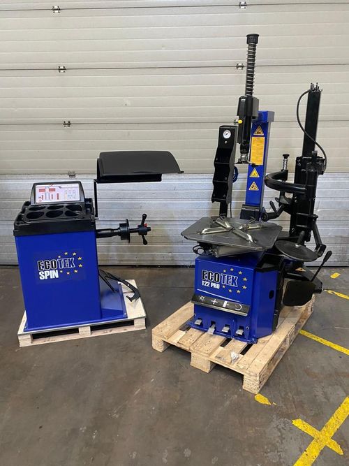 Slightly Damaged Tyre Changer and Wheel Balancer Package. — image 1