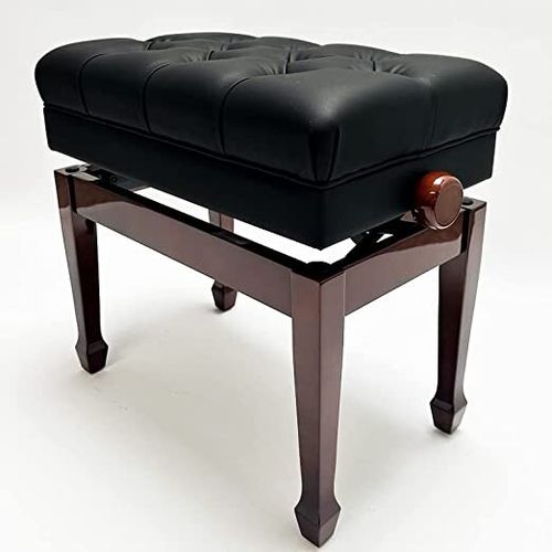 SYMPHONY Adjustable Piano Stool With Book Storage (Polished Walnut) — image 1