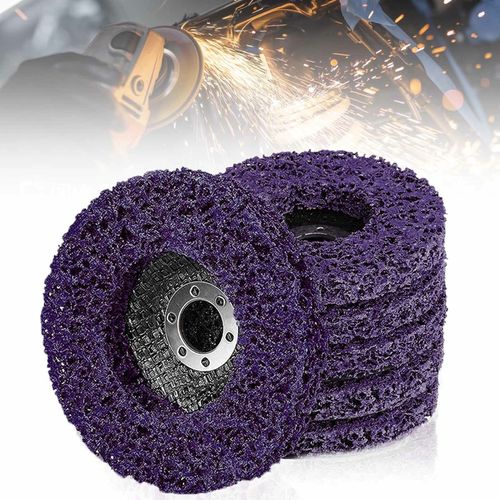 5 Pcs 4'' 100mm Poly Strip Disc Wheel Paint Rust Removal Clean For Angle Grinder — image 5