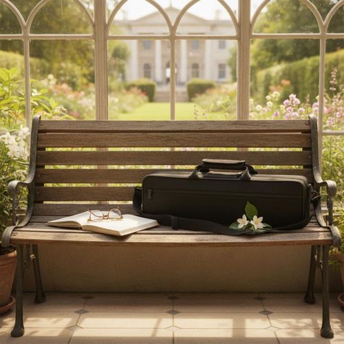 Flute Case Canvas Flute Carrying Case Black — image 5