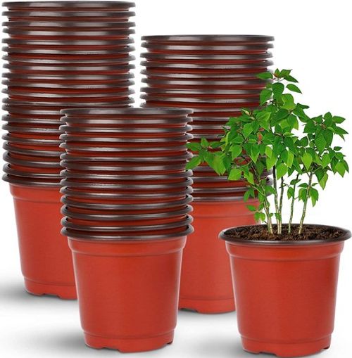 200Pack Plant Pots Plastic Terracotta Bucket Herb Flower Pots Planter Seed Trays