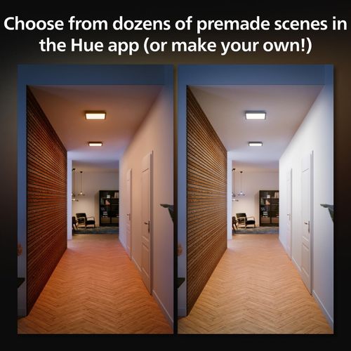 Philips Hue White Ambiance Aurelle Smart LED Panel Light 30 x 30 cm, Black  — image 4