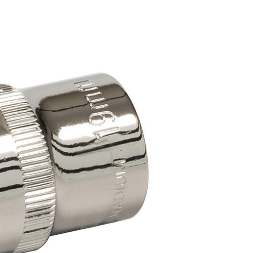 Drive Socket 19mm 6Pt Metric Chrome Vanadium Steel Hex Socket 1/2" — image 8