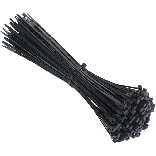 Plastic Nylon Cable Tie 100 PCS Black 5X300 Cable Tie — image 1