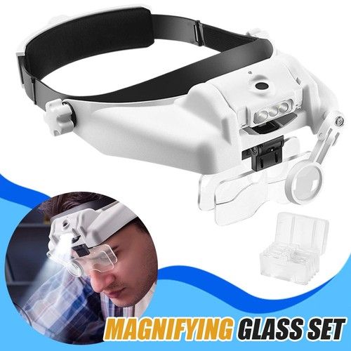 Head Magnifier Professional Headband Magnifying Glasses Rechargeable Magnifier