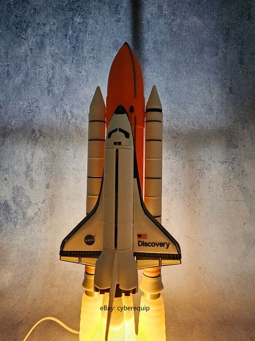 1:200 NASA Space Shuttle Night Lamp Model Rocket Spacecraft 3D Model Builded — image 3