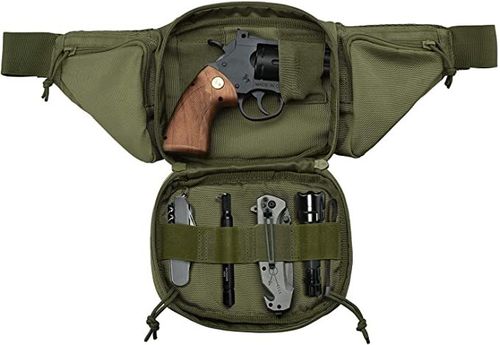 Tactical Pistol Bag Waist Handgun Bag Holster Gun Fanny Pack with Magazine Pouch — image 4