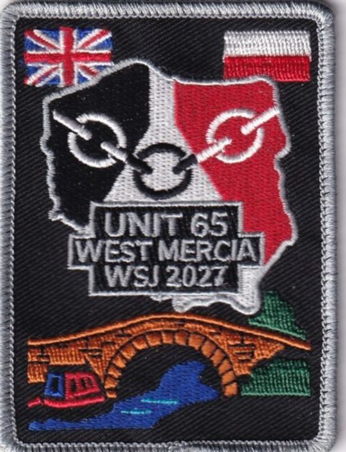 Boy Scout Badge 26 WORLD Jamboree 2027 WEST MERCIA Unit 65