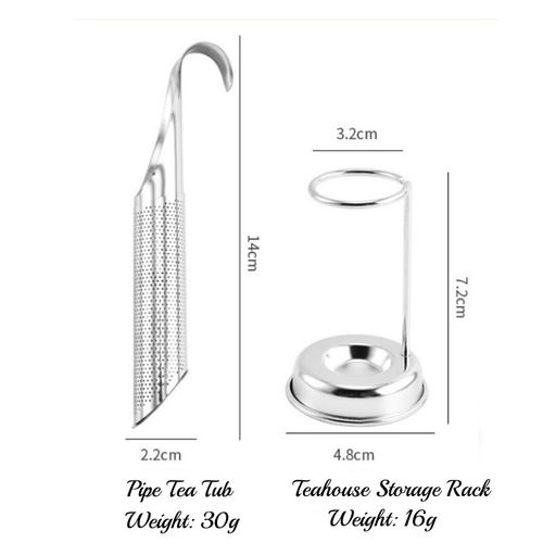 Loose Tea Diffuser Strainer Infuser Leaf Herbal Filter Cup Mesh Stainless Steel — image 2