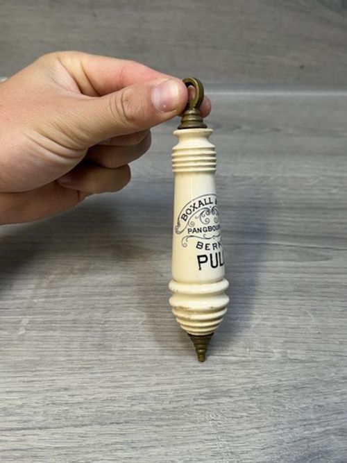 Vintage Victorian High Level Toilet Cistern Ceramic Pull Boxhall & Son 5.75”