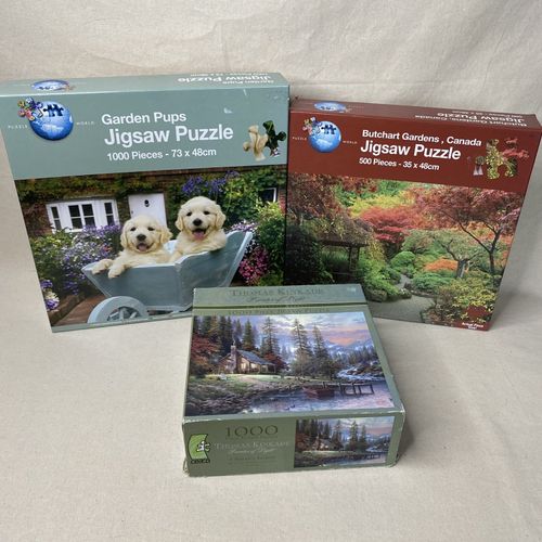 Jigsaw Puzzle Bundle x15 Joblot 1000 Pieces Christmas Hobby Unchecked Pastime — image 19