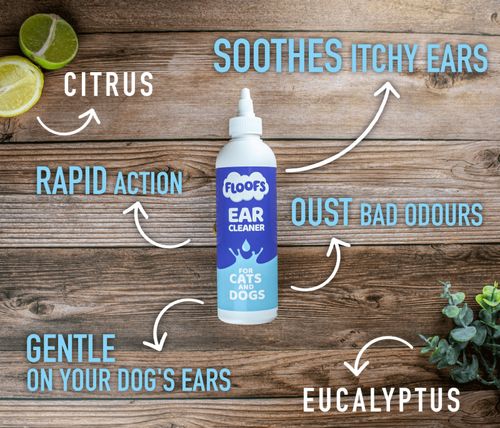 Dog Ear Cleaner Floofs Drops for Itching Mites Wax Odours Pet Ear Drops Solution — image 6