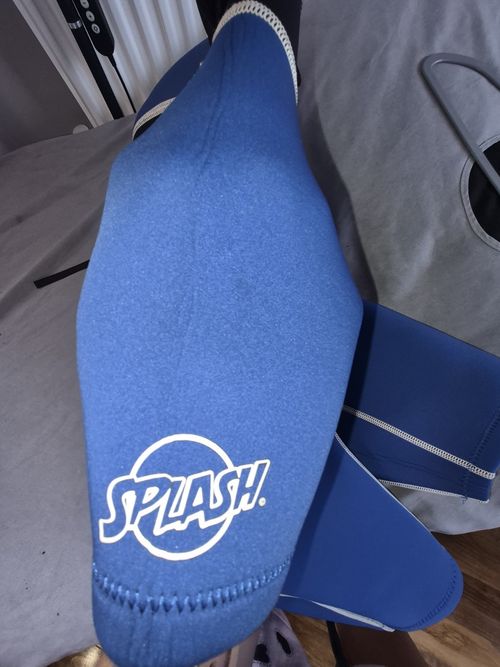 Splash Kids Shortie Wetsuit Front Zip Blue/Black/White Size 7-8 — image 3