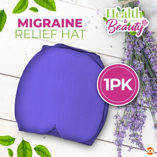 Migraine Relief Cap Headache Hat Ice Cold Heat Therapy Mask Drug Free One Size — image 3