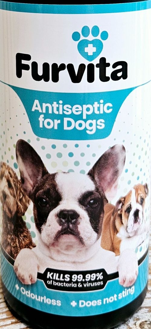 Furvita Antiseptic Spray for Dogs Cats 500ml | Wound Care | Itchy Skin Relief |  — image 2