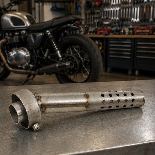Motorcycle 48mm DB Killer Silencer Angled Exhaust Muffler Insert Baffle Can Bend