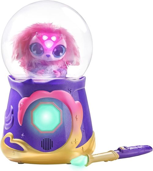 Magic Mixies Magical Misting Crystal Ball & Interactive 8in Pink Plush Toy (NEW) — image 5