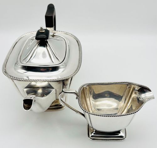 Edwardian Silver Plate Four Piece Tea Set by John Turton & Co – Circa 1910 — image 6