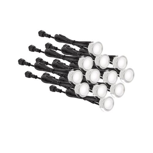 Aurora EN-DK12/30 230V 7.2W LED IP67 Decking Light Kit 12-Pack 3000K