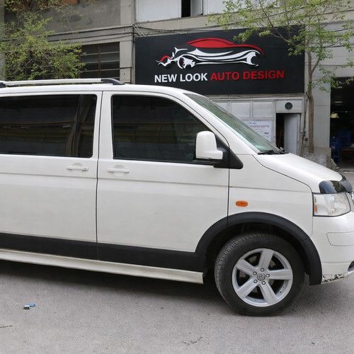 VW T5 T5.1 2003-2015 SWB WHEEL ARCHES FENDER FLARES BLACK Double Sliding Door