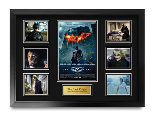 The Dark Knight Signed Large A2 Framed Printed Autograph Memorabilia Gift — image 1
