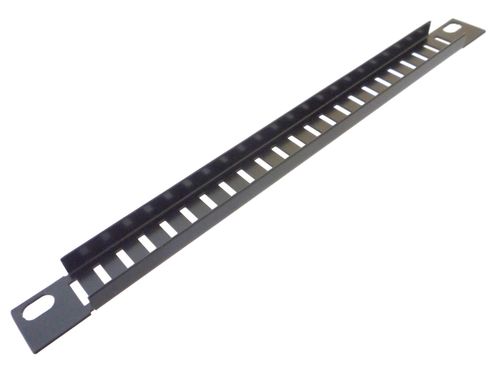 1/2U Half-Rack 10.5 inch 266mm Folded Slotted Vented  Rack Panel height 2.2cm  — image 2