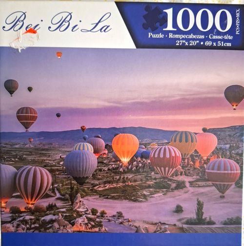 Bei Bi La Hot Air Balloons Landscape 1000pc Interlocking Cardboard Jigsaw — image 1