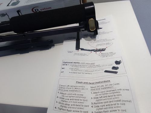 Custom Brackets CB Folding-T Camera Flash Bracket. Made in USA. — image 4