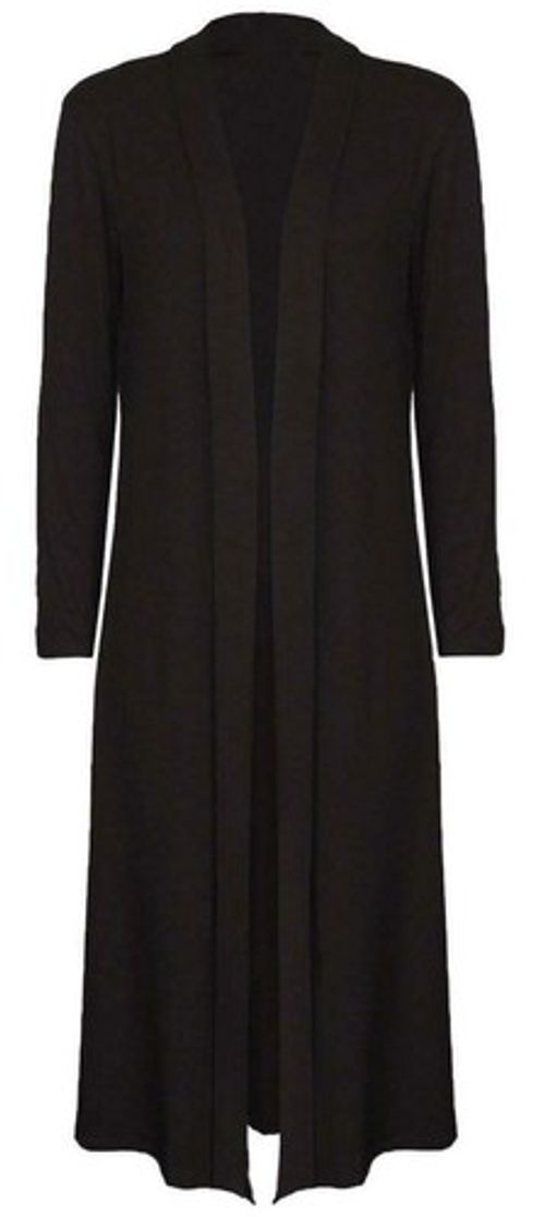 WOMANS MAXI LONG LENGTH BOYFRIEND CARDIGAN COLLARED TOP LONG FULL SLEEVE FLOATY