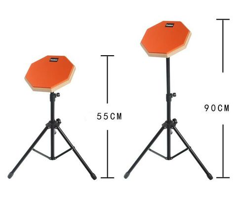 8 Inch Silent Practice Pad with Stand Dumb Drum Kit Adjust Height for Beginners — image 4