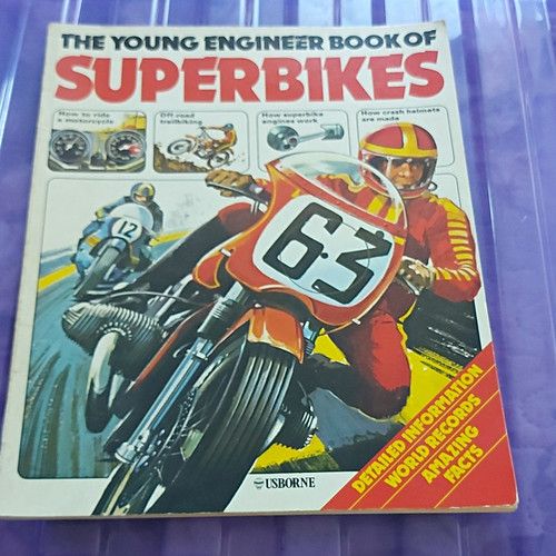 Usborne The Young Engineer Book of Superbikes Book ISBN 0860201821