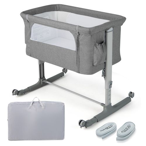 3-in-1 Baby Bedside Bassinet Crib Height- Infant Newborn Cot Bed — image 4