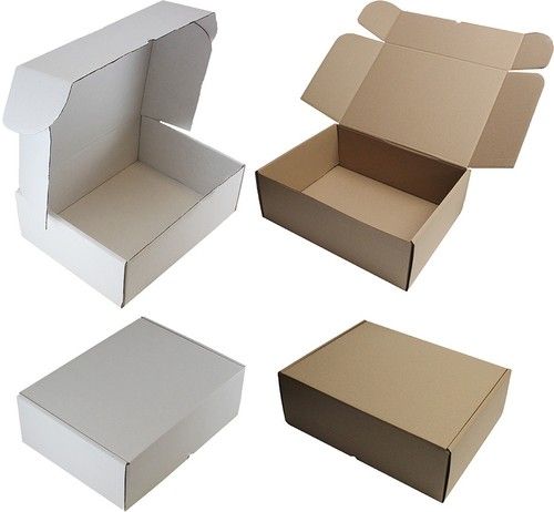WHITE OR BROWN SHIPPING CARDBOARD BOXES POSTAL MAILING GIFT PACKET SMALL PARCEL