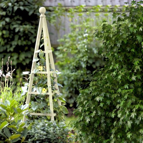 1.9m Garden Wooden Obelisk Pyramid Plant Support Trellis Climbing Frame Outdoor — image 2