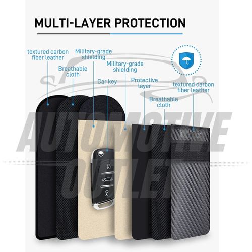 2X RFID BLOCKING CAGE CAR KEY SIGNAL BLOCKER FARADAY POUCH CASE FOB KEYLESS — image 9