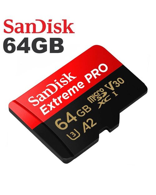 SanDisk Micro SD Extreme Pro 64gb With Adapter Class 10 Memory Card Brand New — image 1