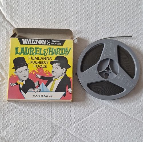 Walton Standard 8mm Black & White Film Laurel & Hardy "No Flys On Us" — image 1
