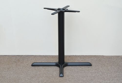 black premium cast iron cross table base dining restaurant cafe pub — image 3
