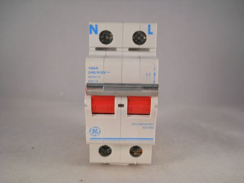 GE Main Switch Disconnector 100 Amp Double Pole Isolator 100A 651585 — image 2