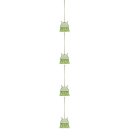 Lightweight Green Plastic Kids Broom Toy Compact Small Broom for Children Play — image 2