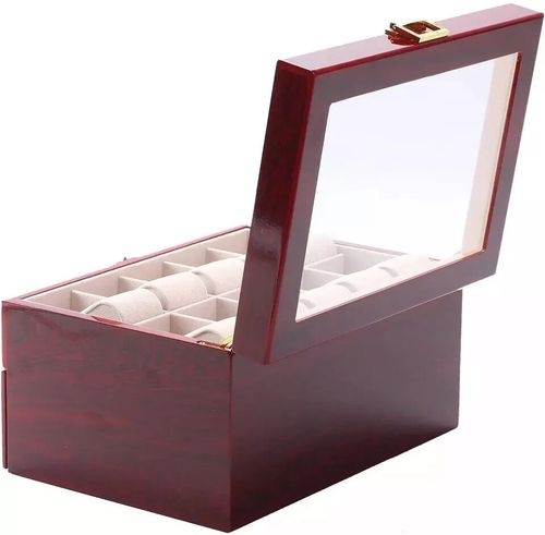 Watch Display Storage Box Jewelry Collection Case Organizer Holder Wooden Gifts — image 3