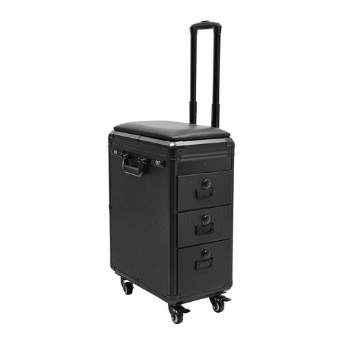 3 In 1 Tattoo Travel Cases With Tattoo Armrest Stand Rolling Makeup Train Case — image 13