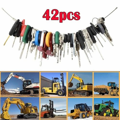 42 Heavy Equipment Master Keys Set Construction Machine Ignition Key